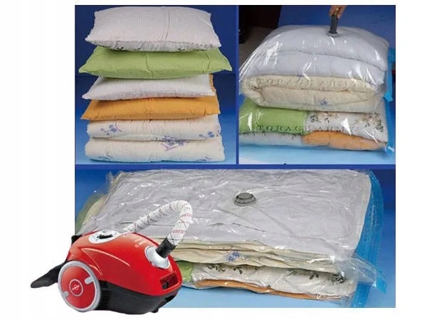 WORKI PRÓŻNIOWE Na Ubrania Pościel Torby, ZESTAW 10 SZTUK, 60x80 + POMPKA Kod producenta 10X60-80 + POMPKA